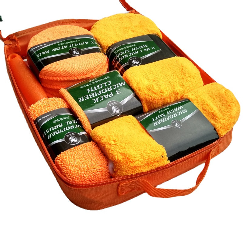 Komplet za brisanje automobila Ručnici od mikrovlakana Set alata za čišćenje Rukavice za automatsko pranje Maramice Posuda za vosak Spužva Četke za kotače Detalji automobila