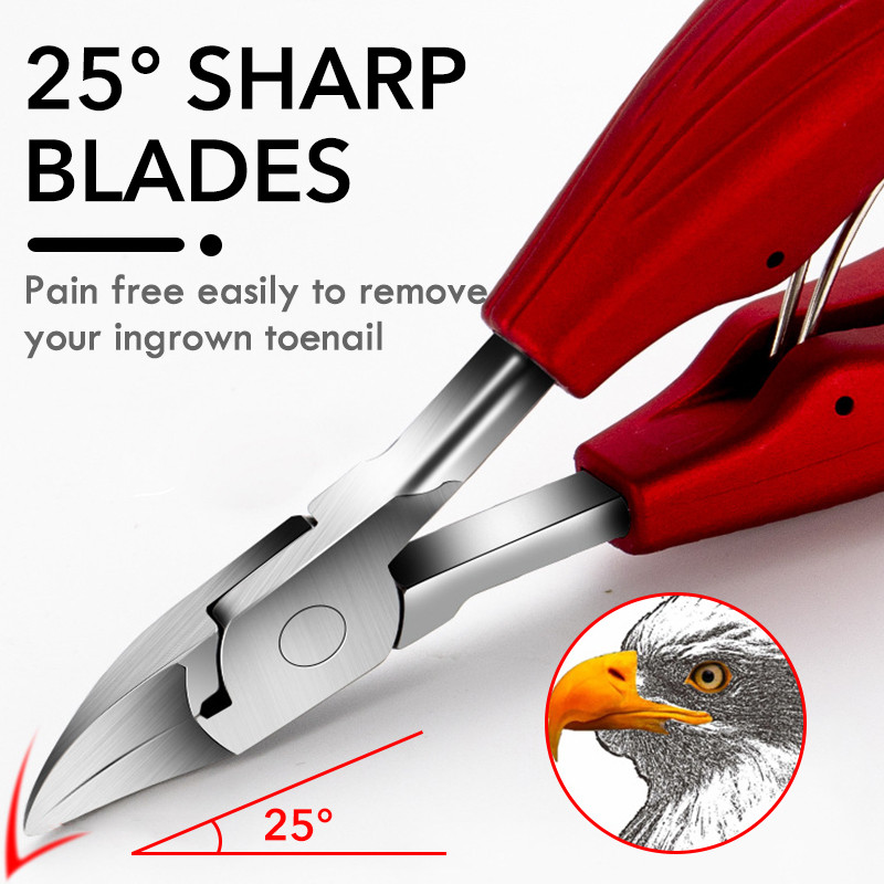 1 vnt Profesionalios nagų odelių žirklės juodi raudoni pirštai, negyvos odos replės, kirpimo nagų kirpimo mašinėlė žnyplės manikiūro pedikiūro įrankiai