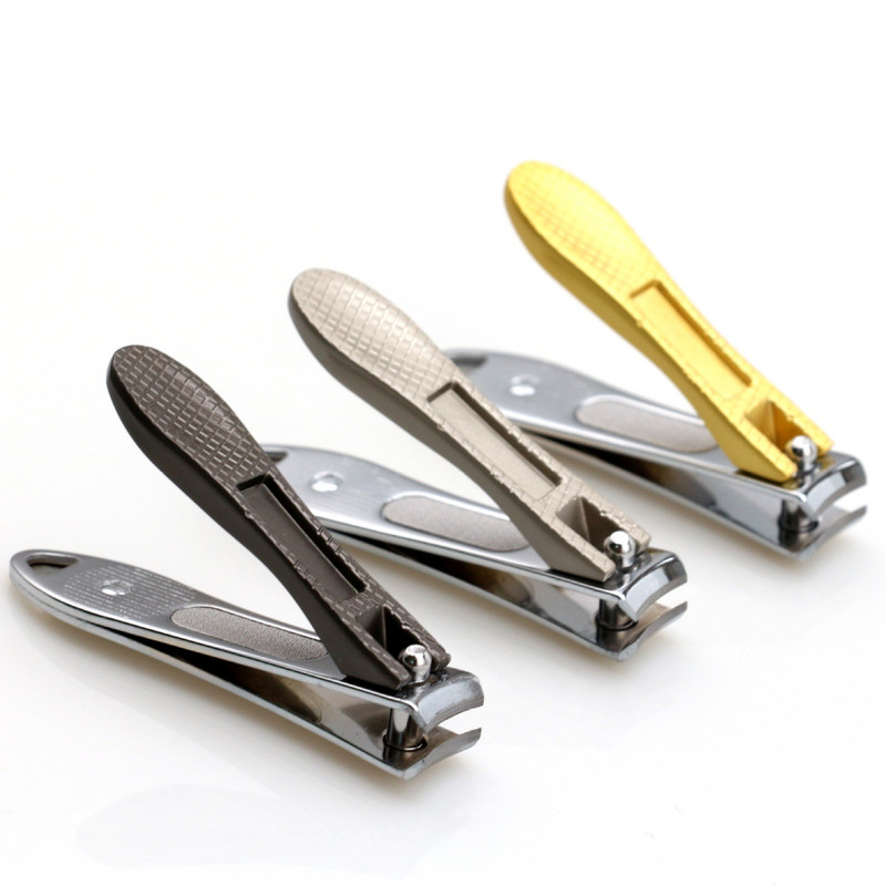 1 bucată Dispozitiv de tuns unghii portabil rezistent la stropire, model la modă, tuns unghii în 3 culori, tuns antiderapant, instrumente de pedichiură