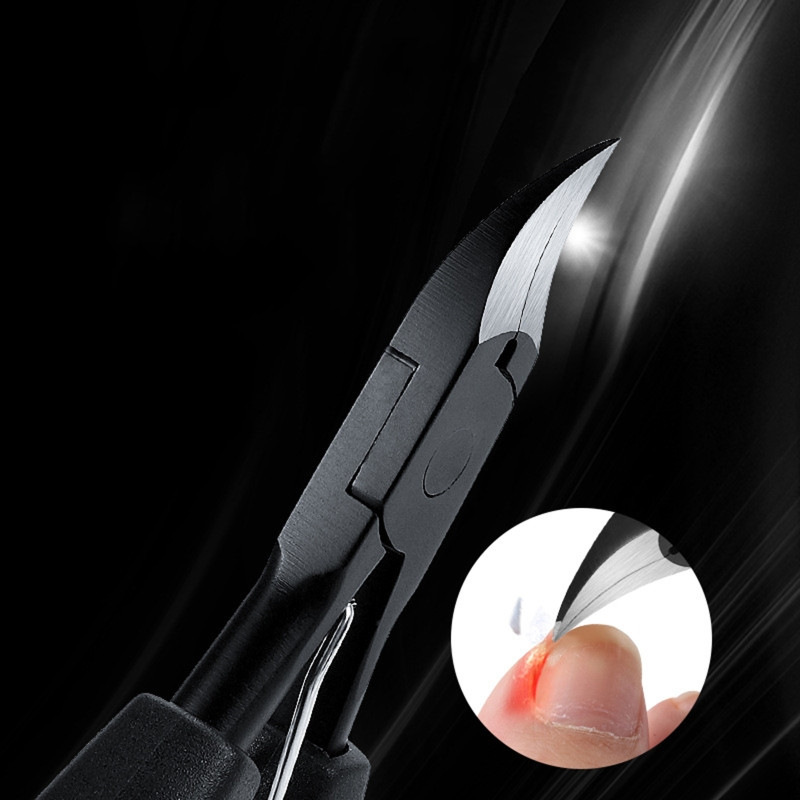 Tăiător profesionist de unghii de la picior de la pod pentru diabetici Tăiător de unghii de la picioare din oțel inoxidabil Dispozitiv de tuns unghii groase pentru olecran