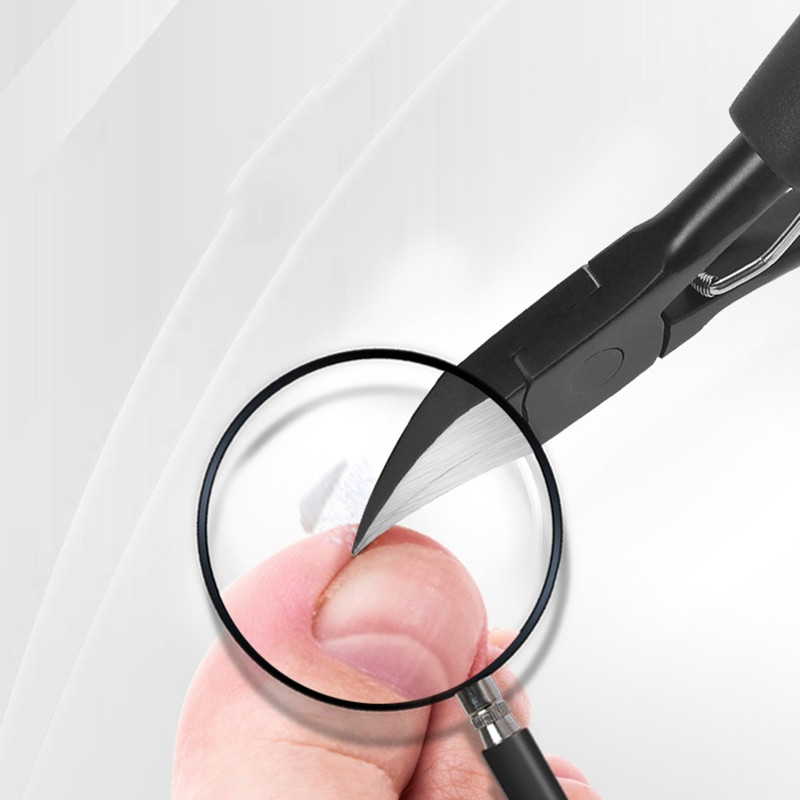 Tăiător profesionist de unghii de la picior de la pod pentru diabetici Tăiător de unghii de la picioare din oțel inoxidabil Dispozitiv de tuns unghii groase pentru olecran