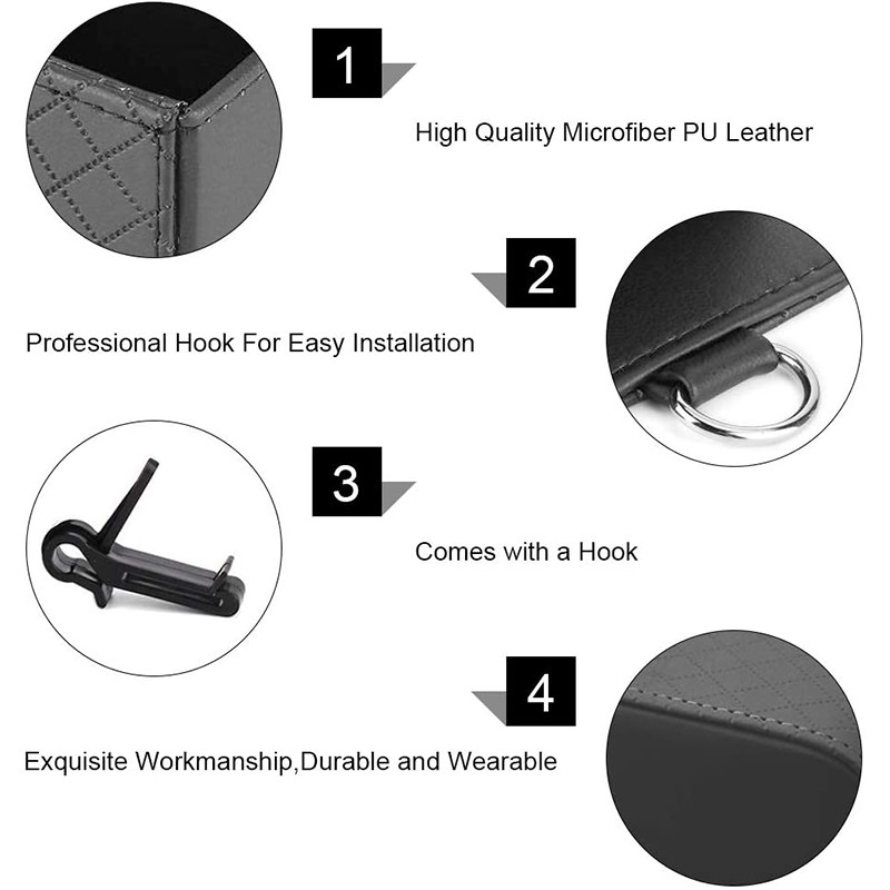 Geantă de depozitare pentru mașină Ventilație de aer Tablou de bord suspendat din piele PU Cutie organizatoare ochelari Suport telefon Depozitare Accesorii pentru interiorul mașinii