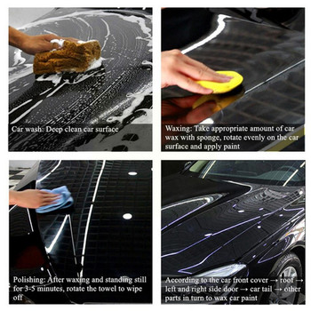 50/120 g Car Wax Gloss Spray Sealant Coating Wax & Sponge Wax Automotive Towel Polishing Kit V6T1
