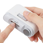 Mașină de tuns unghii electrică automată, reîncărcabilă prin USB, mașină de tuns unghii, tăietor, instrumente de lustruit cu lumină pentru copii și adulți