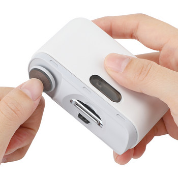 Автоматична електрическа нокторезачка USB акумулаторна машина за подстригване на нокти Машинка за подстригване Машинка за подстригване Полиращи инструменти със светлина за бебета и възрастни