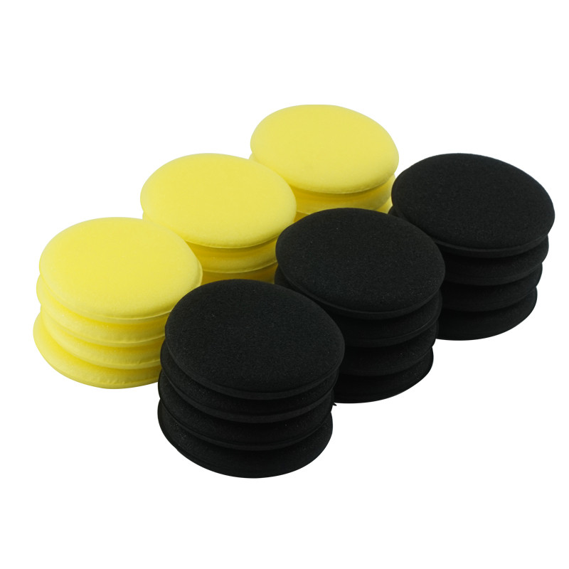 12 bucăți de înaltă densitate pentru epilare cu ceară pentru mașină, spumă, burete, aplicator de detaliu, burete de întărire și lustruire, unelte pentru mașină.