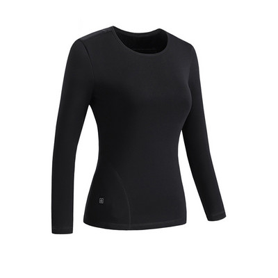 Зимно отоплително бельо Мъжки дамски интелигентни USB електрически нагреваеми термични поларени горнища Перящи се ски бельо Тениски с дълъг ръкав