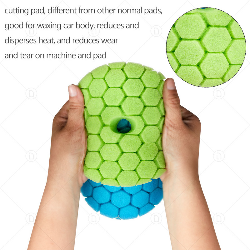 5/6 colio 125/150 mm sunkios pjovimo kempinės trinkelės Automobilio priekinių žibintų poliravimas vaškavimas Detalių plovimas Valymas Poliravimo diskų trinkelių rinkinys