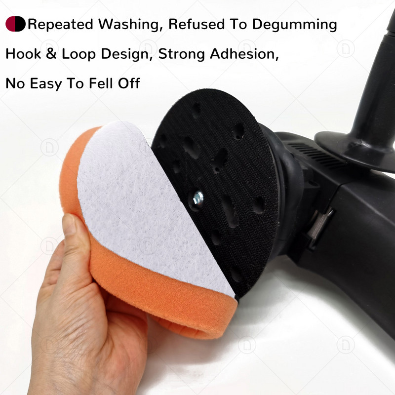 5/6 colio 125/150 mm sunkios pjovimo kempinės trinkelės Automobilio priekinių žibintų poliravimas vaškavimas Detalių plovimas Valymas Poliravimo diskų trinkelių rinkinys