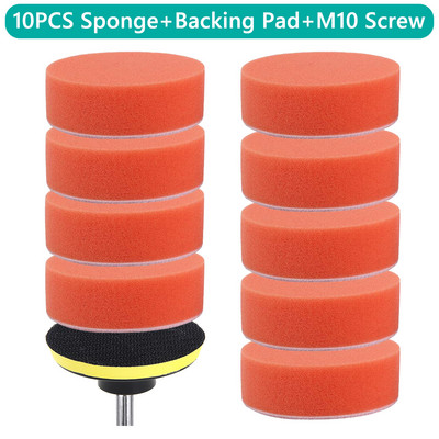 Kit de tampon de lustruire pentru detaliu auto pentru restaurarea farurilor Disc cu burete pentru ceară Auto Beauty Vopseaua pentru îngrijirea vopselei Instrument de lustruire Pad de suport