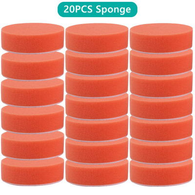 Kit de tampon de lustruire pentru detaliu auto pentru restaurarea farurilor Disc cu burete pentru ceară Auto Beauty Vopseaua pentru îngrijirea vopselei Instrument de lustruire Pad de suport