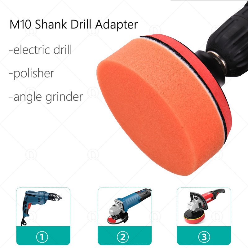 Kit de tampon de lustruire pentru detaliu auto pentru restaurarea farurilor Disc cu burete pentru ceară Auto Beauty Vopseaua pentru îngrijirea vopselei Instrument de lustruire Pad de suport