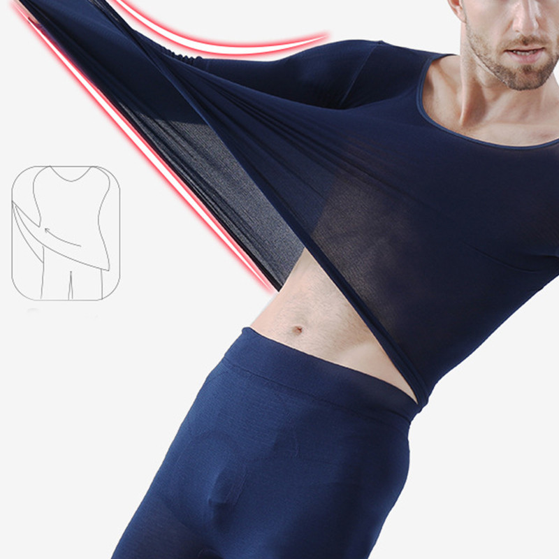 Vyriški šiluminiai apatiniai Moteriški termo apatiniai Aukštųjų technologijų anglies pluošto šilti ilgi, madingi vyriški terminiai žieminiai #A