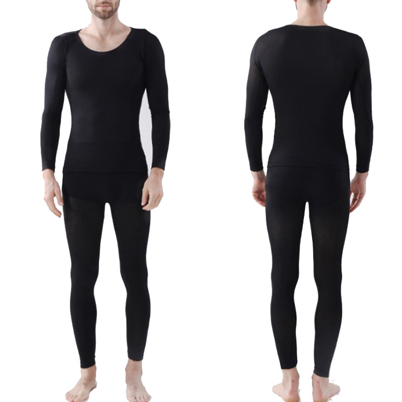 Vyriški šiluminiai apatiniai Moteriški termo apatiniai Aukštųjų technologijų anglies pluošto šilti ilgi, madingi vyriški terminiai žieminiai #A
