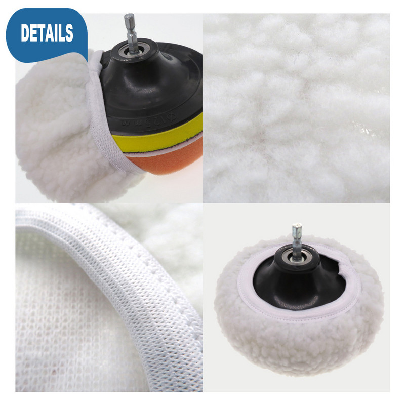 Capotă pentru șlefuitor de mașină Capotă de lustruire Tampon Capotă din microfibră pentru îngrijirea vopselei auto 5-6" 7-8" 9-10" 3 dimensiuni Accesoriu auto