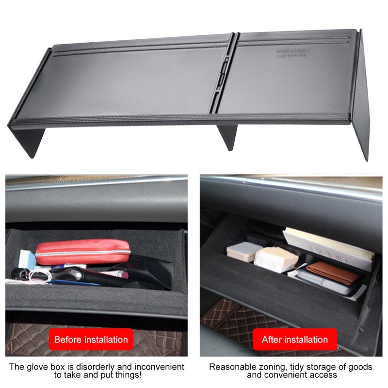 Cutie de mănuși Consolă centrală Organizator Inserție Tavă neagră Accesorii de ordonare Despărțitor Interior durabil Compatibil pentru RAV4 2021 2020