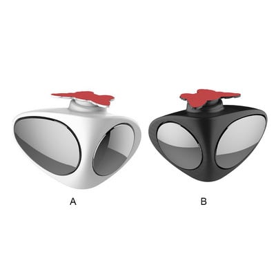 Oglindă pentru unghiul mort pentru mașină de 360 de grade Oglindă pentru zonă retrovizoare pentru mașină, rotativă pe 2 laturi, cu unghi larg Accesoriu de siguranță pentru oglinda retrovizoare exterioară