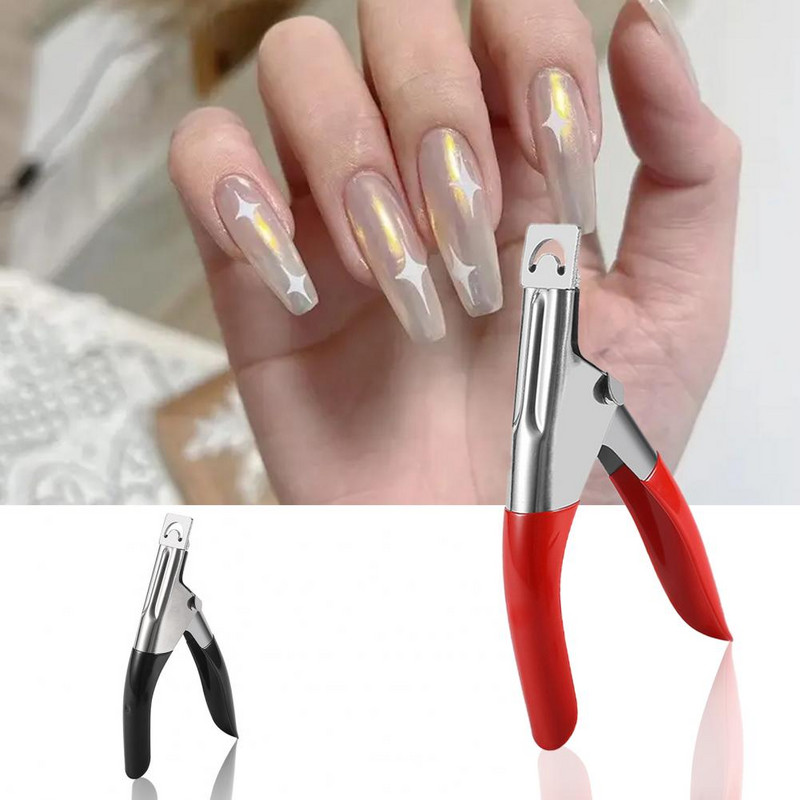 Praktiška nagų kirpimo mašinėlė, galinga prancūziško manikiūro nagų kirpimo mašinėlė Ergonomiška rankena nagų karpyklė manikiūrui