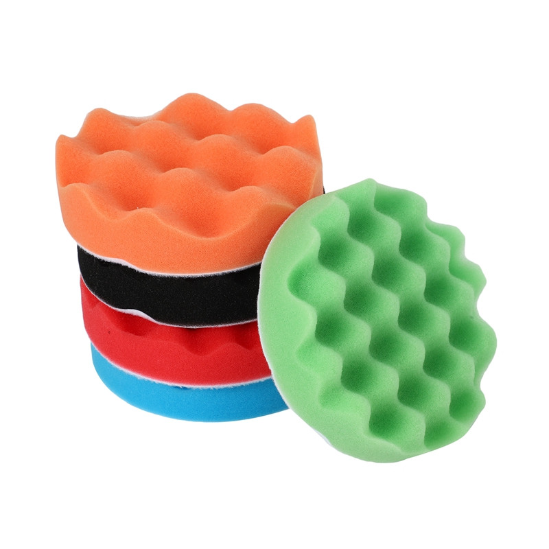 8 vnt / rinkinys automobilio kempinės poliravimo padų rinkinys 5 colių poliravimo vaškavimo padas valčių automobilių poliravimo buferio gręžimo ratų poliravimo įrankiams