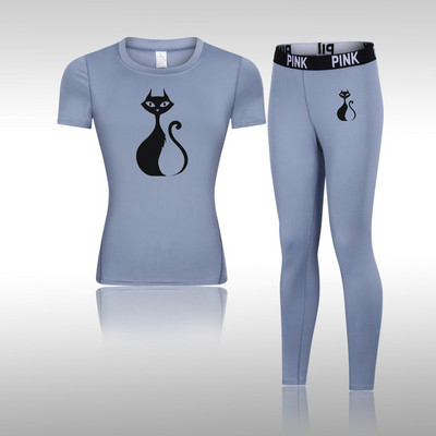 Noua lenjerie termică de schi pentru femei, iarnă, pentru ciclism, colanți caldi, compresie, uscare rapidă, set de lenjerie termică pentru pantaloni lungi