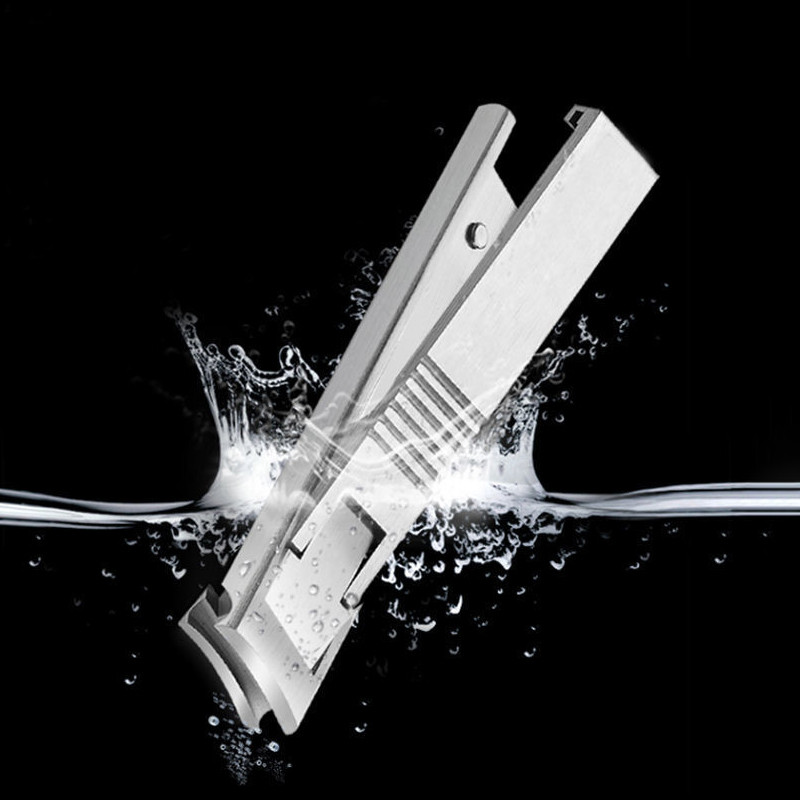 2023 NAUJIENA 1vnt Itin plonos nerūdijančio plieno nagų kirpimo mašinėlės, nešiojamos manikiūro kirpimo mašinėlės.