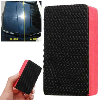 1PC Car Magic Clay Bar Pad Decontamination Sponge Block Cleaner Cleaning Eraser Wax Polish Pad Auto Washing Tool Аксесоари Ново