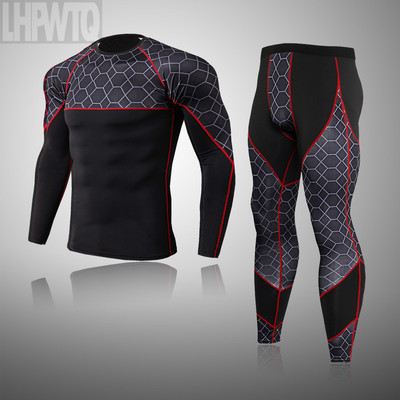 Men`s Lined Winter Warm Long Johns Compression Bottom Suit Thermal Underwear Sportswear Set Motorcycle Skiing Base Layer