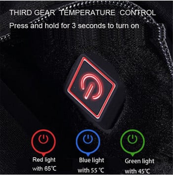 Χειμερινά θερμαινόμενα εσώρουχα Fleece επένδυση Θερμικά Σετ εσωρούχων USB Ηλεκτρικά θερμαινόμενα μπλουζάκια & παντελόνια Ενδύματα σκι με μπαταρία
