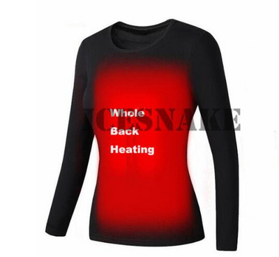 Téli fűtött alsónemű Polár bélésű, melegítő, melegítő fehérnemű készlet USB elektromos fűthető pólók és nadrágok akkumulátoros síruházat