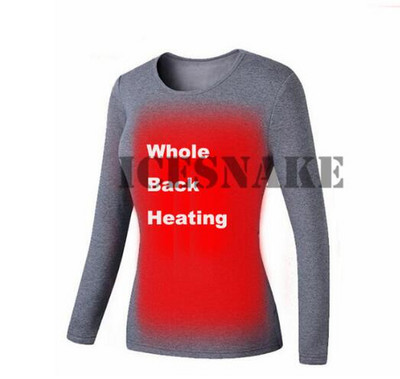 Téli fűtött alsónemű Polár bélésű, melegítő, melegítő fehérnemű készlet USB elektromos fűthető pólók és nadrágok akkumulátoros síruházat