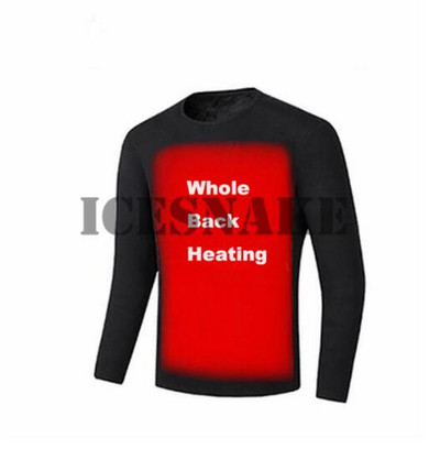 Téli fűtött alsónemű Polár bélésű, melegítő, melegítő fehérnemű készlet USB elektromos fűthető pólók és nadrágok akkumulátoros síruházat