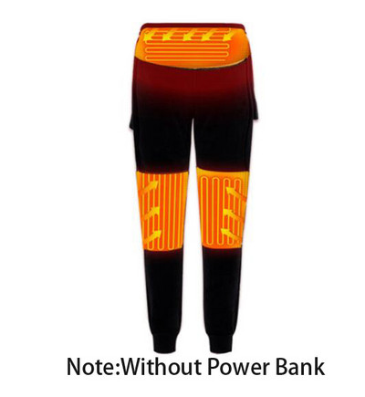 Téli fűtött alsónemű Polár bélésű, melegítő, melegítő fehérnemű készlet USB elektromos fűthető pólók és nadrágok akkumulátoros síruházat