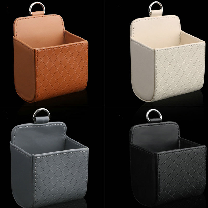 Automobilio laikymo krepšys Oro ventiliacijos anga Prietaisų skydelis Tvarkingas pakabinamas PU odinis laikiklis Telefono akinių laikiklis Sandėliavimo laikiklis Automobilių priedai