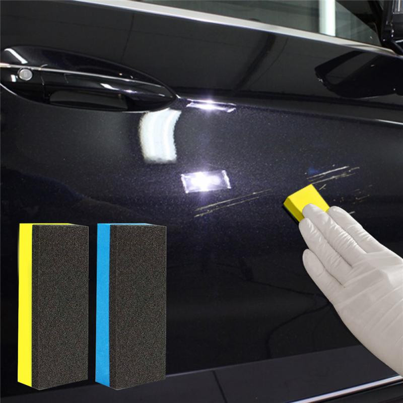 Naujas pašalinantis teršalus poliravimo vaškas automobilių plovimo kempinė Valymo kempinės bloko padėklas, skirtas automobilių priežiūrai ir valymo priedams