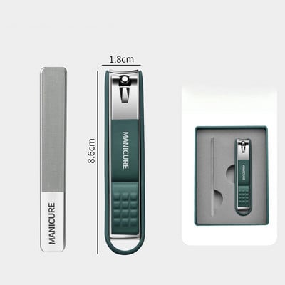 Set de tuns unghii 2/3/4 buc. Set de tuns pentru unghii din oțel inoxidabil de înaltă calitate, bărbați, femei, tăietor de unghii, cutii de instrumente pentru pedichiură