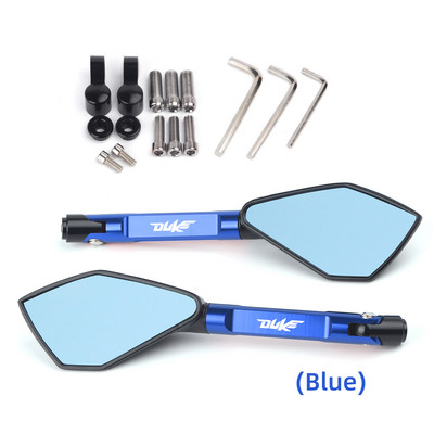 Καθρέφτης Universal Μοτοσικλέτας Πλαϊνός CNC Rearview Blue Anti-glare For KTM 250 390 200 690 125 DUKE 990 SUPER DUKE R 790 1290 DUKE