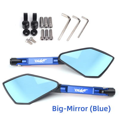 Καθρέφτης Universal Μοτοσικλέτας Πλαϊνός CNC Rearview Blue Anti-glare For KTM 250 390 200 690 125 DUKE 990 SUPER DUKE R 790 1290 DUKE