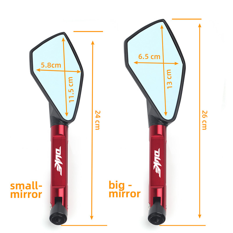 Καθρέφτης Universal Μοτοσικλέτας Πλαϊνός CNC Rearview Blue Anti-glare For KTM 250 390 200 690 125 DUKE 990 SUPER DUKE R 790 1290 DUKE