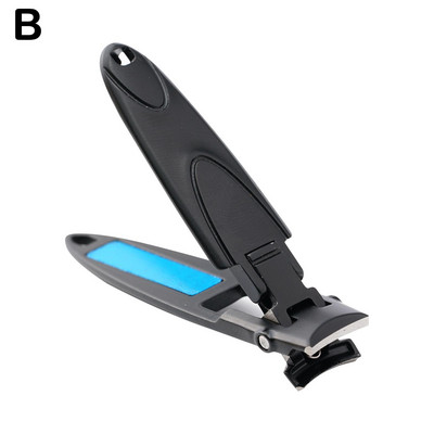 Dispozitiv de tăiat unghii din oțel inoxidabil cu carbon Trimmer profesional pentru manichiură Nail de înaltă calitate cu clemă