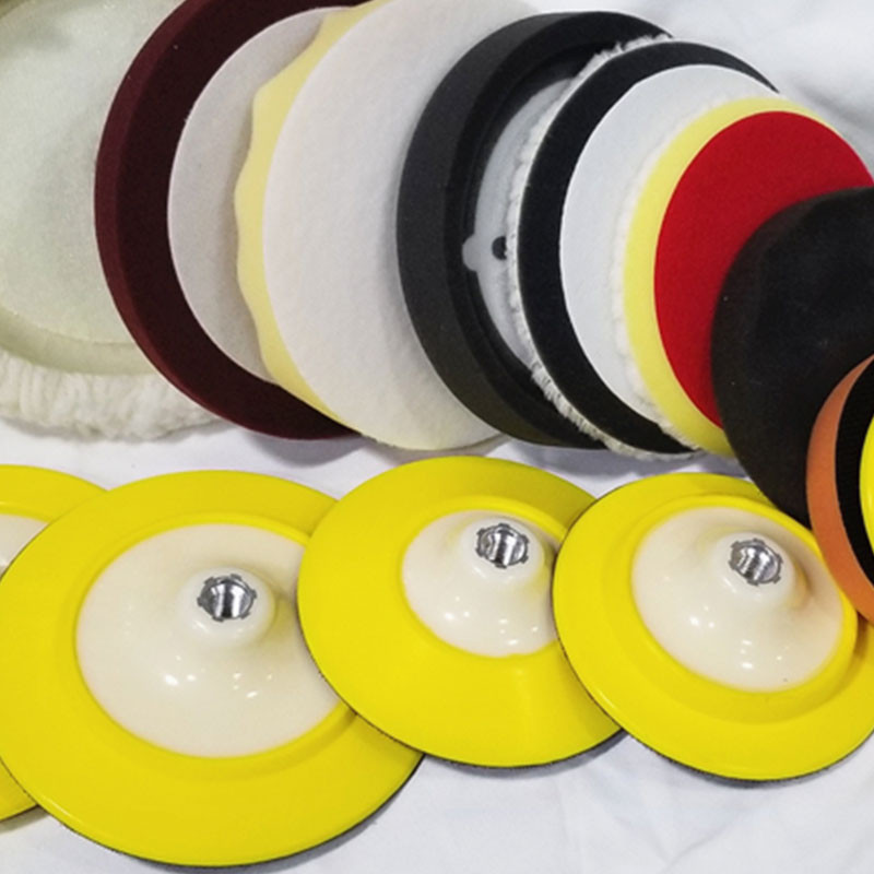 M14 M8 M10 Tampă de suport Slefuitor auto Diametru capotă 5 inch Polizor unghiular Roată Slefuit Disc hârtie Mașină de lustruit Auto Instrumente pentru filet