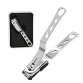 Foarfecă pentru tăierea unghiilor de la picioare Dispozitiv de curățare a unghiilor din oțel inoxidabil Clip profesional pentru unghii cu rotație de 360 de grade Instrument ușor de pedichiură