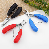 Foarfece pentru cuticule pentru unghii din oțel inoxidabil Unelte pentru manichiură Pedichiură Roșu Negru Albastru Portocaliu Foarfecă pentru piele moartă Instrument de tăiere a unghiilor LJ32