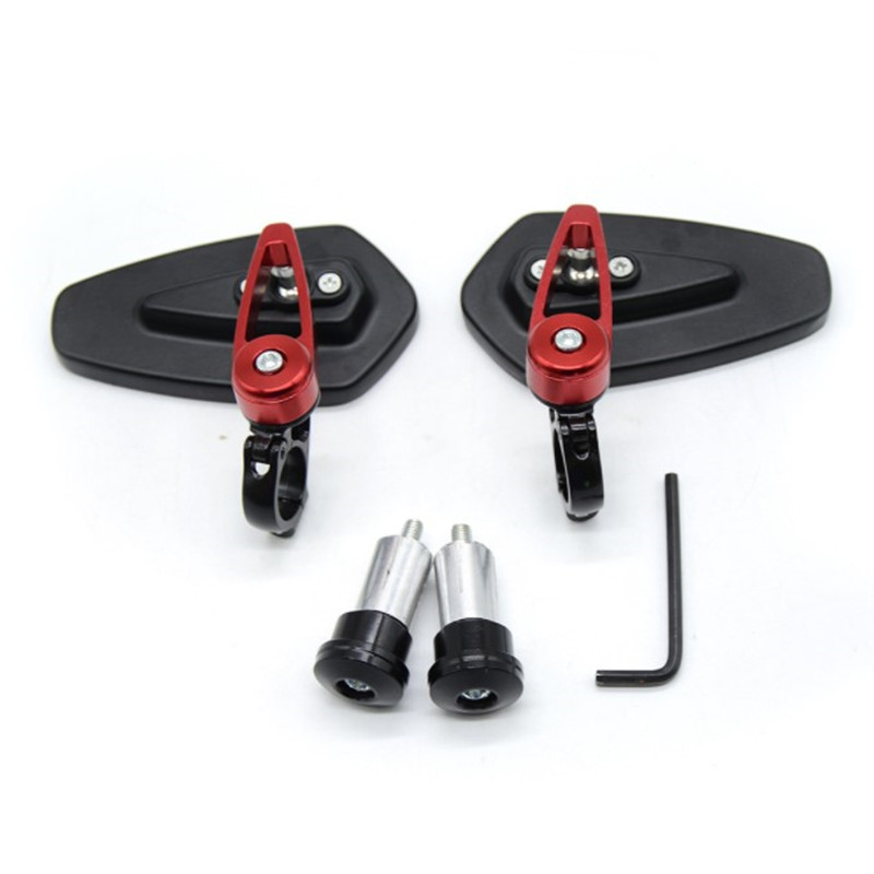 Motociklo šoniniai galinio vaizdo veidrodžiai CNC aliuminio 7/8`` 22 mm vairas Motocross šoninis galinio vaizdo veidrodėlis nuo akinimo universalus NAUJIENA