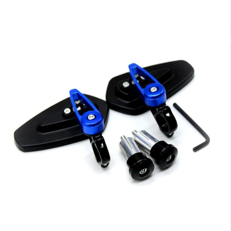 Motociklo šoniniai galinio vaizdo veidrodžiai CNC aliuminio 7/8`` 22 mm vairas Motocross šoninis galinio vaizdo veidrodėlis nuo akinimo universalus NAUJIENA