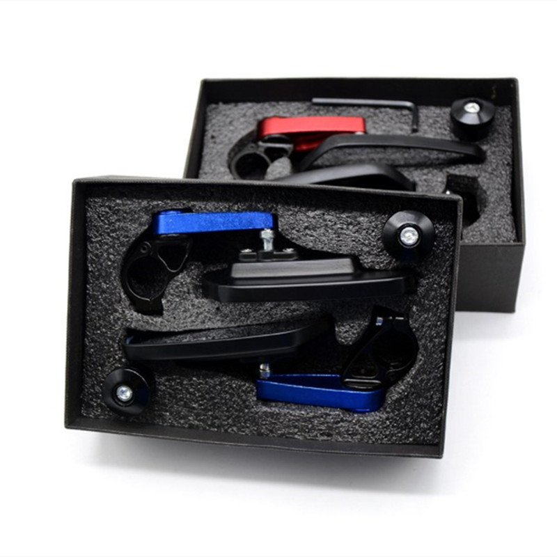 Motociklo šoniniai galinio vaizdo veidrodžiai CNC aliuminio 7/8`` 22 mm vairas Motocross šoninis galinio vaizdo veidrodėlis nuo akinimo universalus NAUJIENA