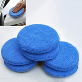 2/5 bucăți 5 inch burete de lustruit pentru mașină, kit de tampon aplicator manual, burete de ceară de îngrijire auto, microfibră moale pentru aplicare, îndepărtare ceară