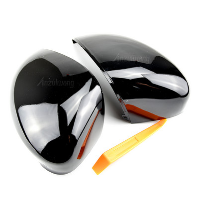 2Pcs jarko crni poklopac retrovizora na vratima za Ford za Fiestu MK7 2008 2009 2010 2011 2012 2013 2014 2015 2016 2017