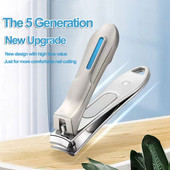 1 bucată mașină de tăiat unghii cu pilă tăietor din oțel inoxidabil mașină de tăiat unghiile de la picioare Trimmer profesional durabil instrumente pentru foarfece pentru unghii