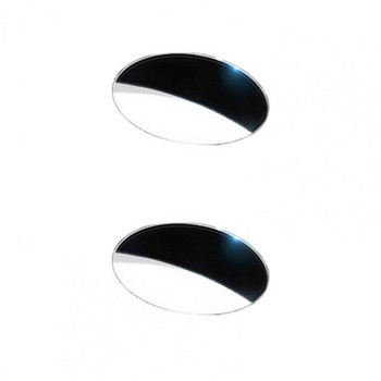 2 τεμάχια/Σετ Βολικός πίσω καθρέφτης HD Εύκολο να κολλιέται Ελαφρύς καθρέφτης τυφλού σημείου χωρίς πλαίσιο 360 μοιρών