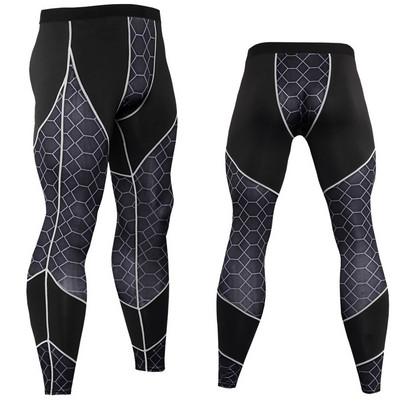 Set de lenjerie termică pentru schi pentru sport pentru bărbați Costume pentru gimnastică Costum de compresie Haine de alergare MMA Fitness Culturism Colanți de antrenament